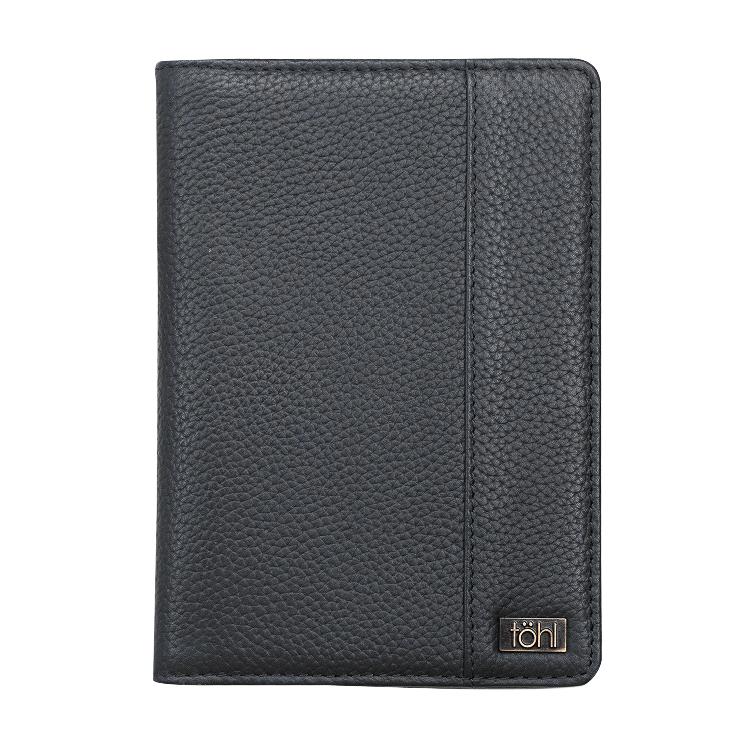 PASCAL MEN'S PASSPORT CASE - BLACK