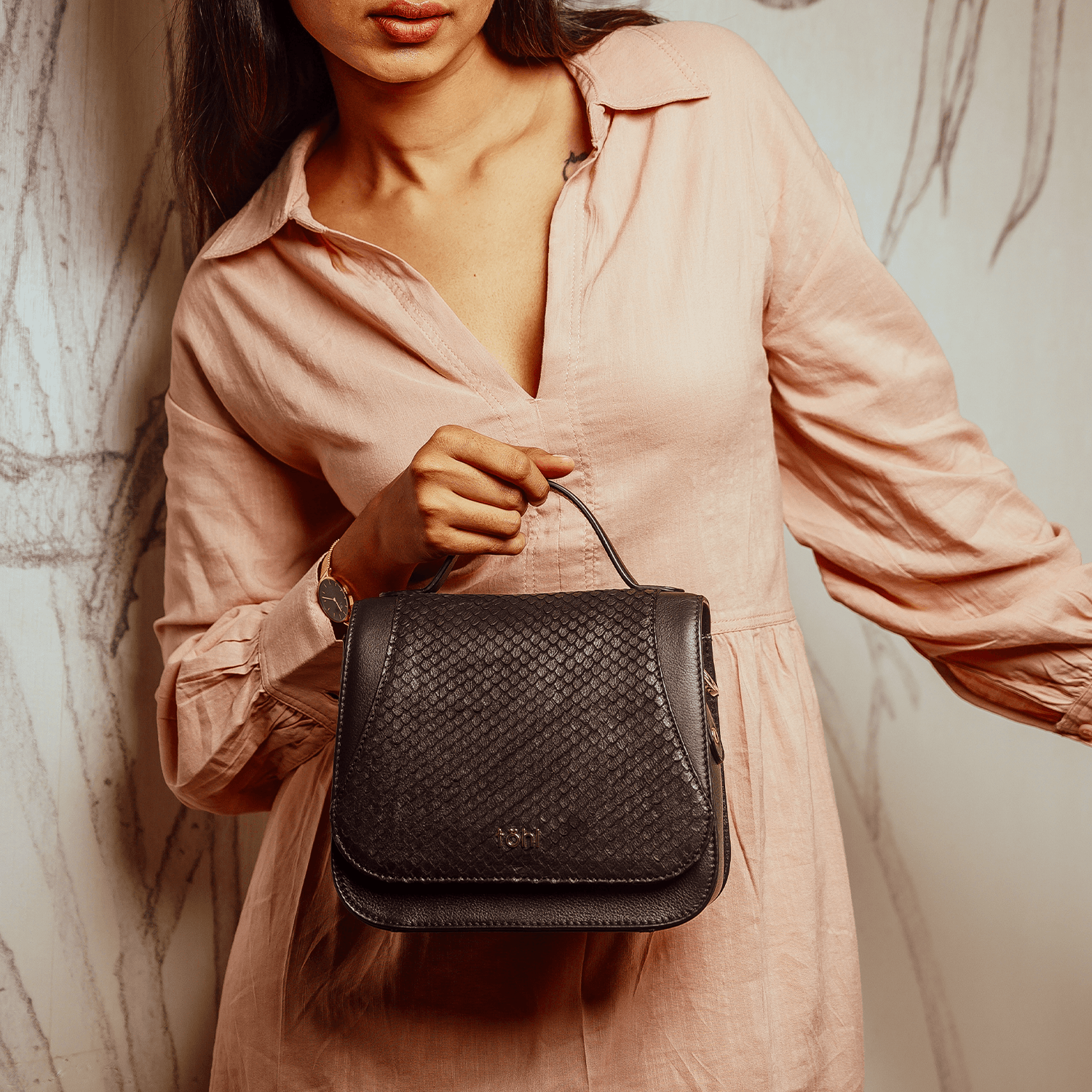 ALMA WOMEN'S CROSSBODY BAG - BLACK