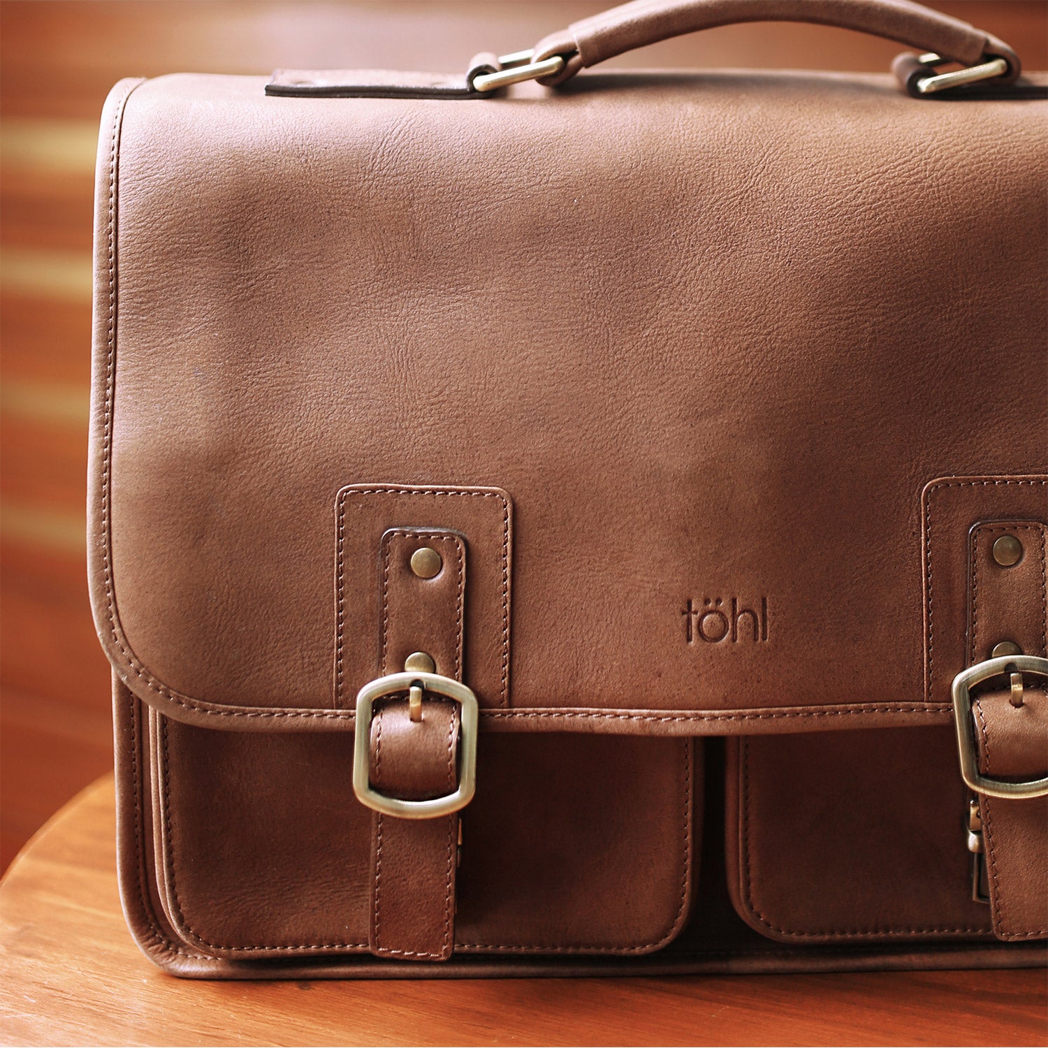 CATANIA MEN'S VALISE & SATCHEL - VINTAGE TAN