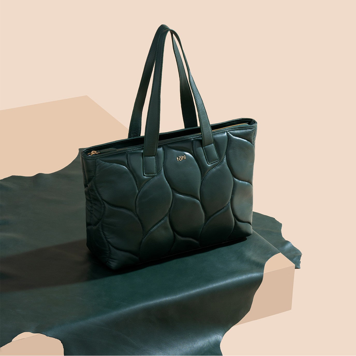 CORINNE WOMEN'S TOTE BAG - FOREST GREEN