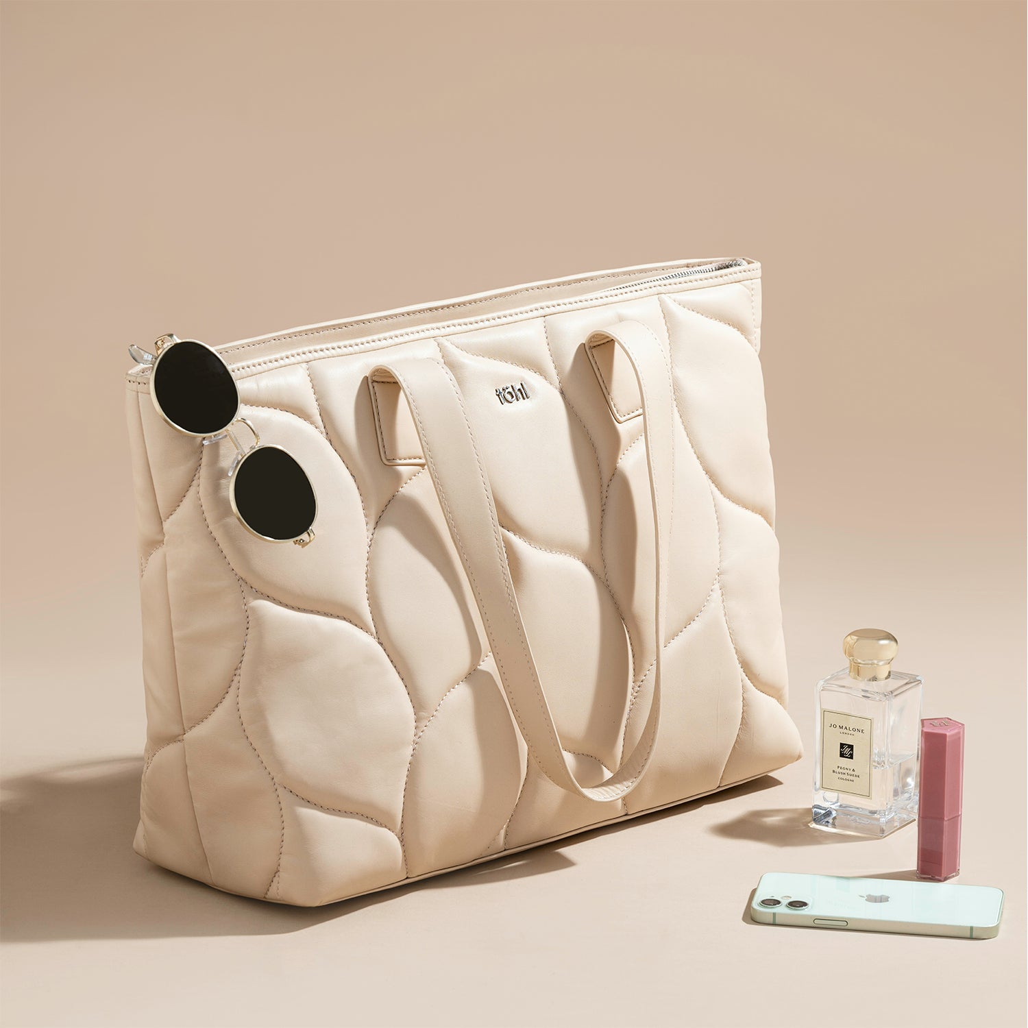 CORINNE WOMEN'S TOTE BAG - LIGHT NUDE