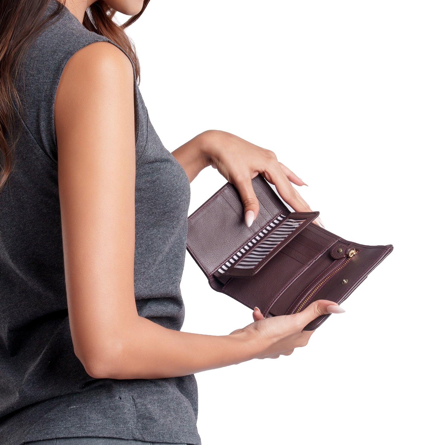 FINSBURY WOMEN'S WALLET - PLUM