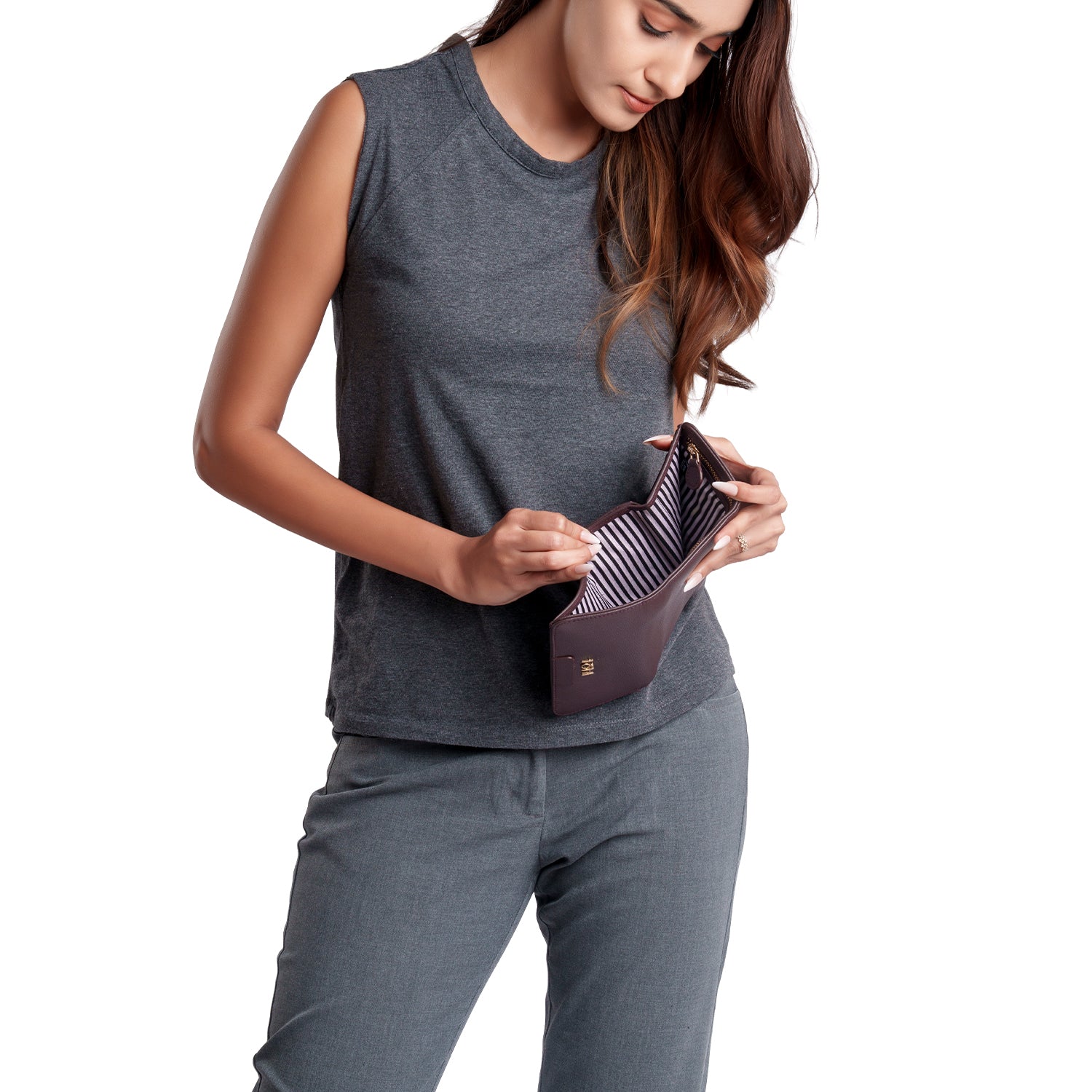 FINSBURY WOMEN'S WALLET - PLUM