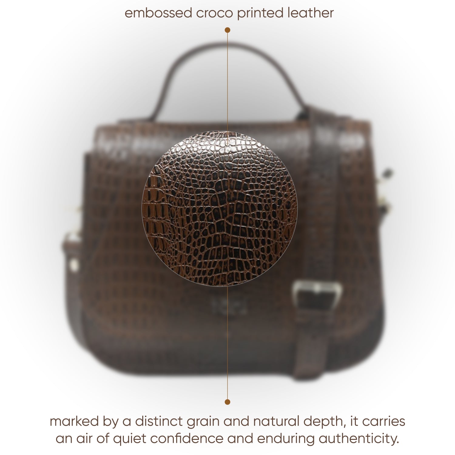 ALMA WOMEN'S CROSSBODY BAG - CHOCO