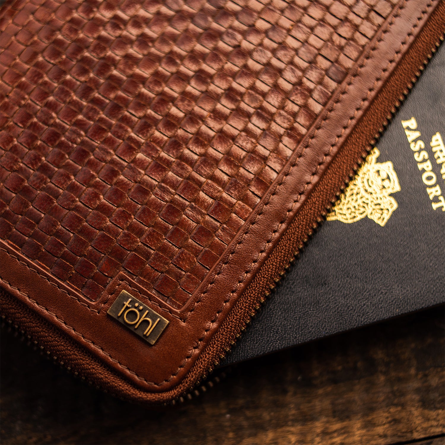 JOVIZ MEN'S TRAVEL WALLET - VINTAGE TAN