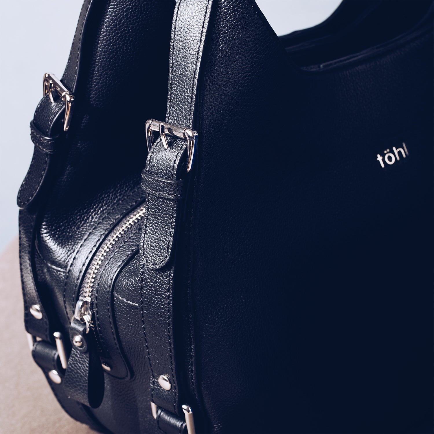 KAIA WOMEN'S SHOULDER BAG - CHARCOAL BLACK