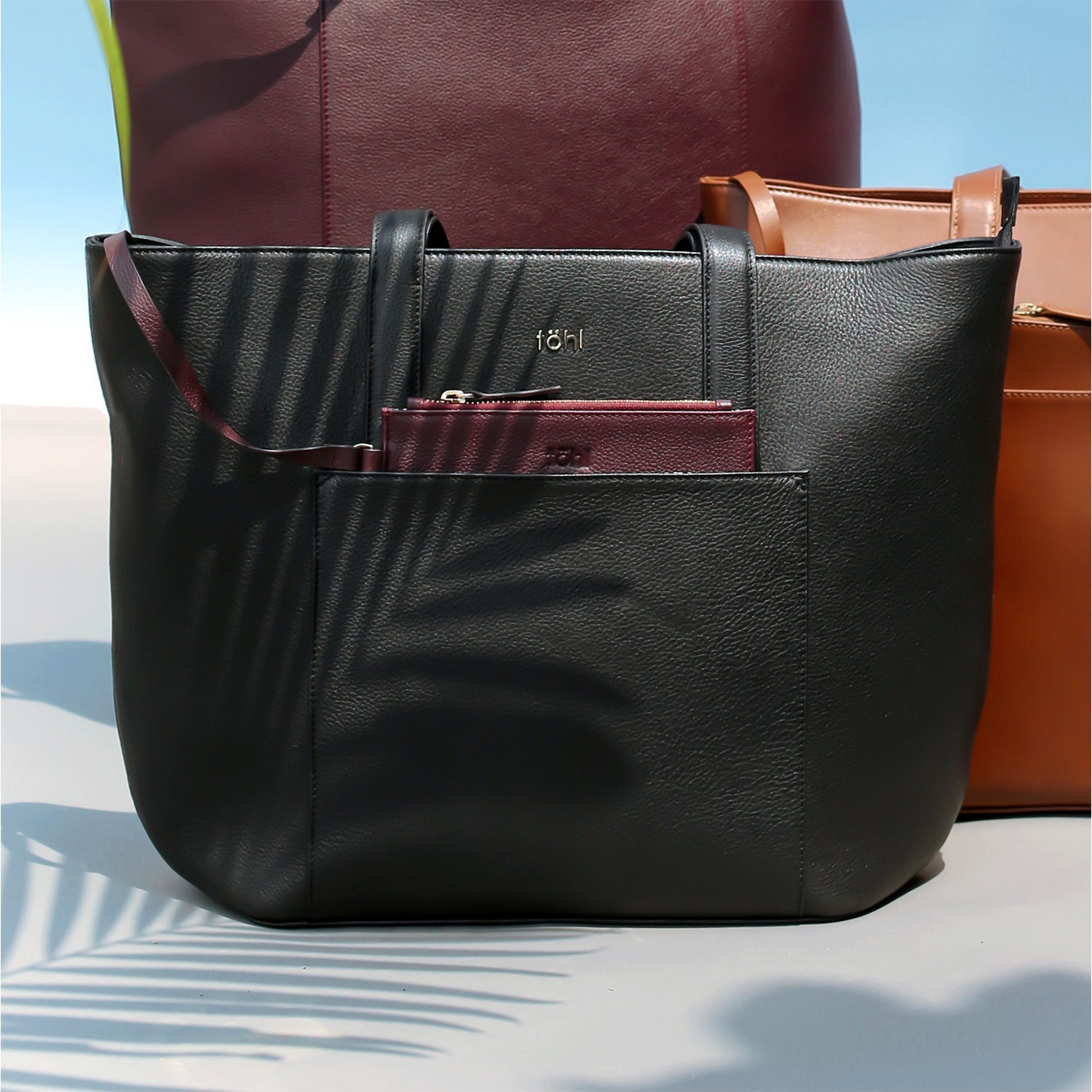 LUSH WOMEN'S TOTE BAG - CHARCOAL BLACK