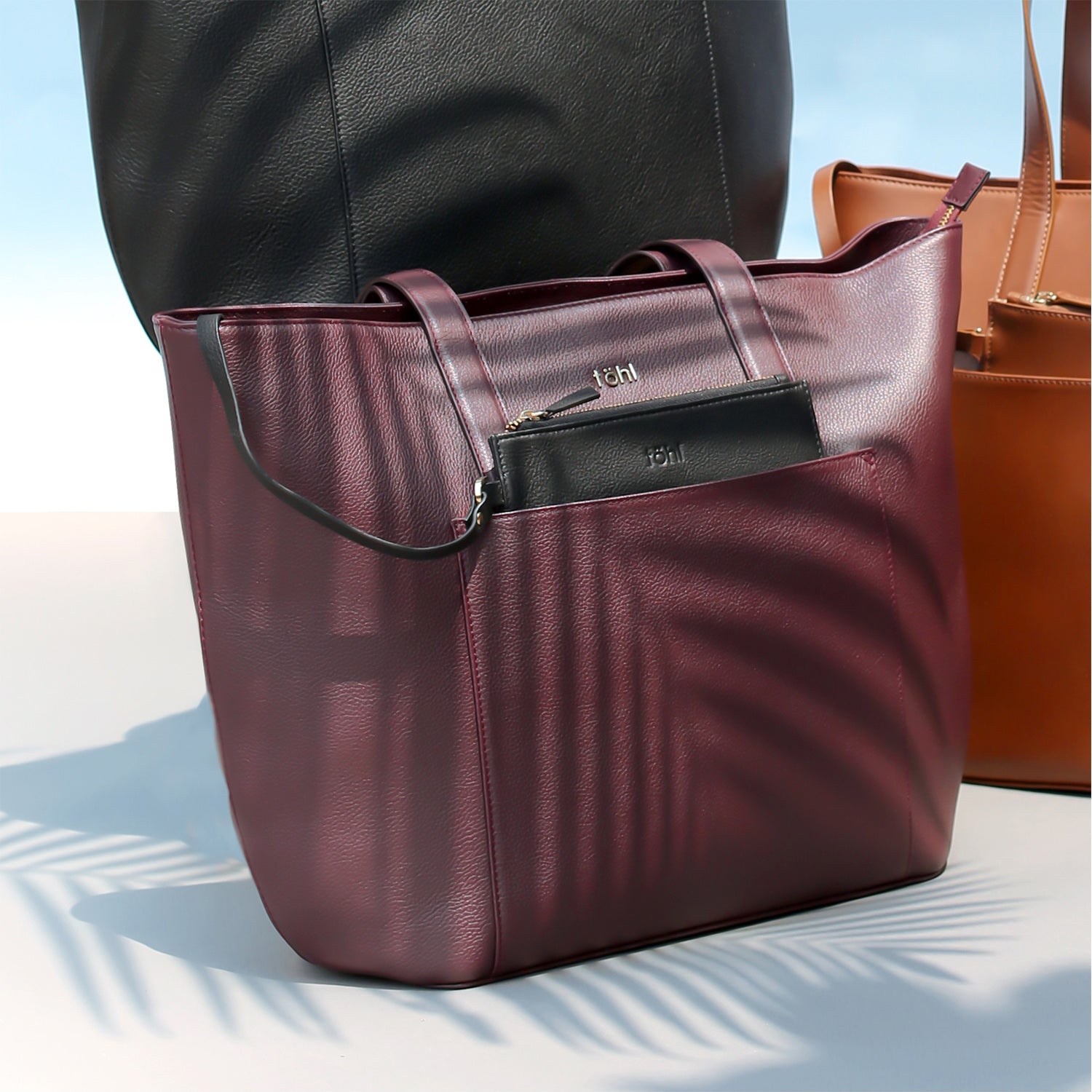 LUSH WOMEN'S TOTE BAG - PLUM