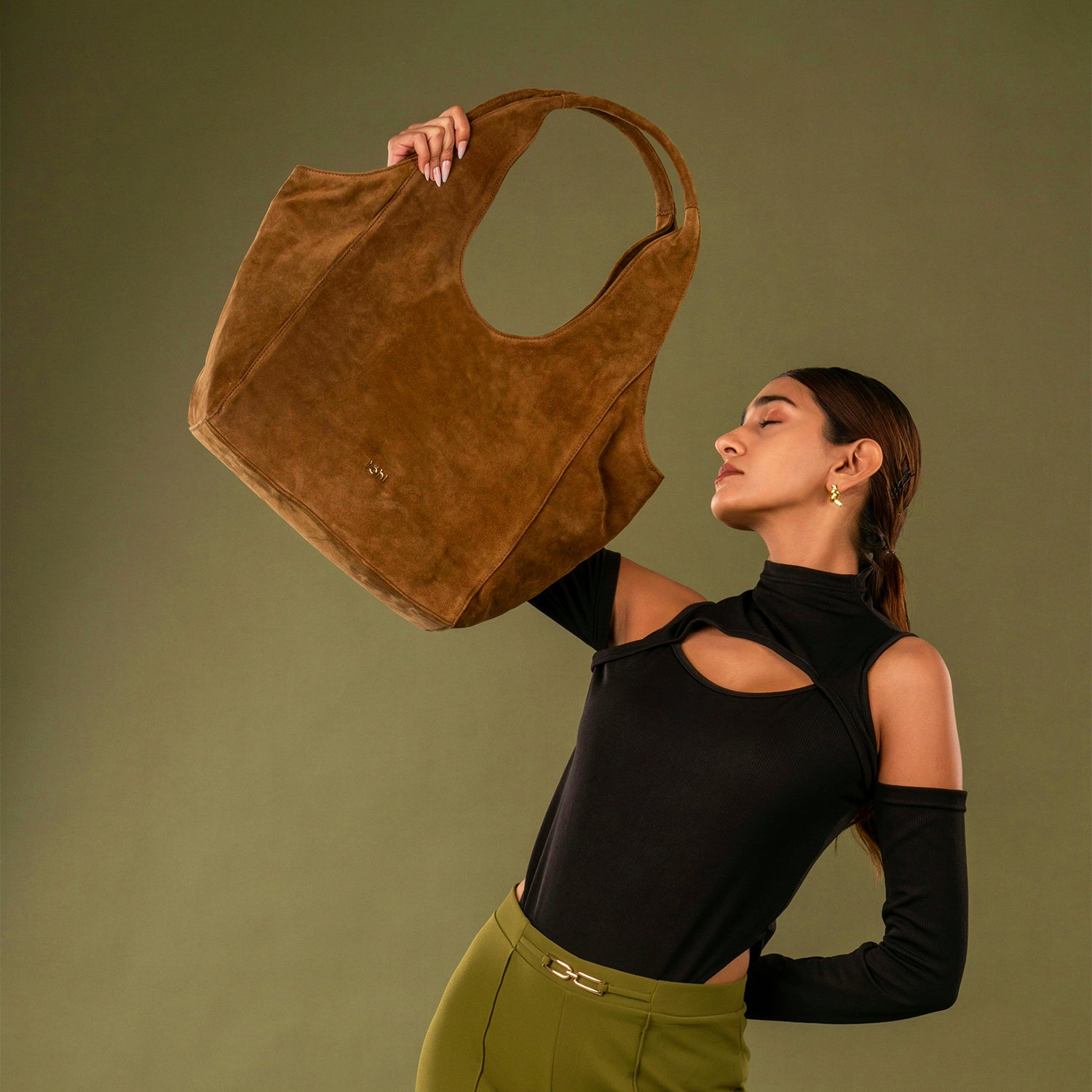 MANITOU WOMEN'S SHOULDER BAG - COGNAC