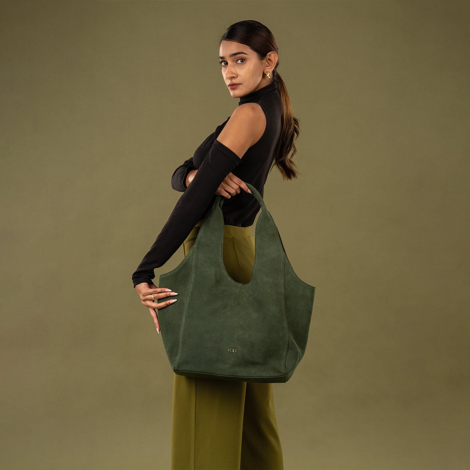 MANITOU WOMEN'S SHOULDER BAG - FOREST GREEN