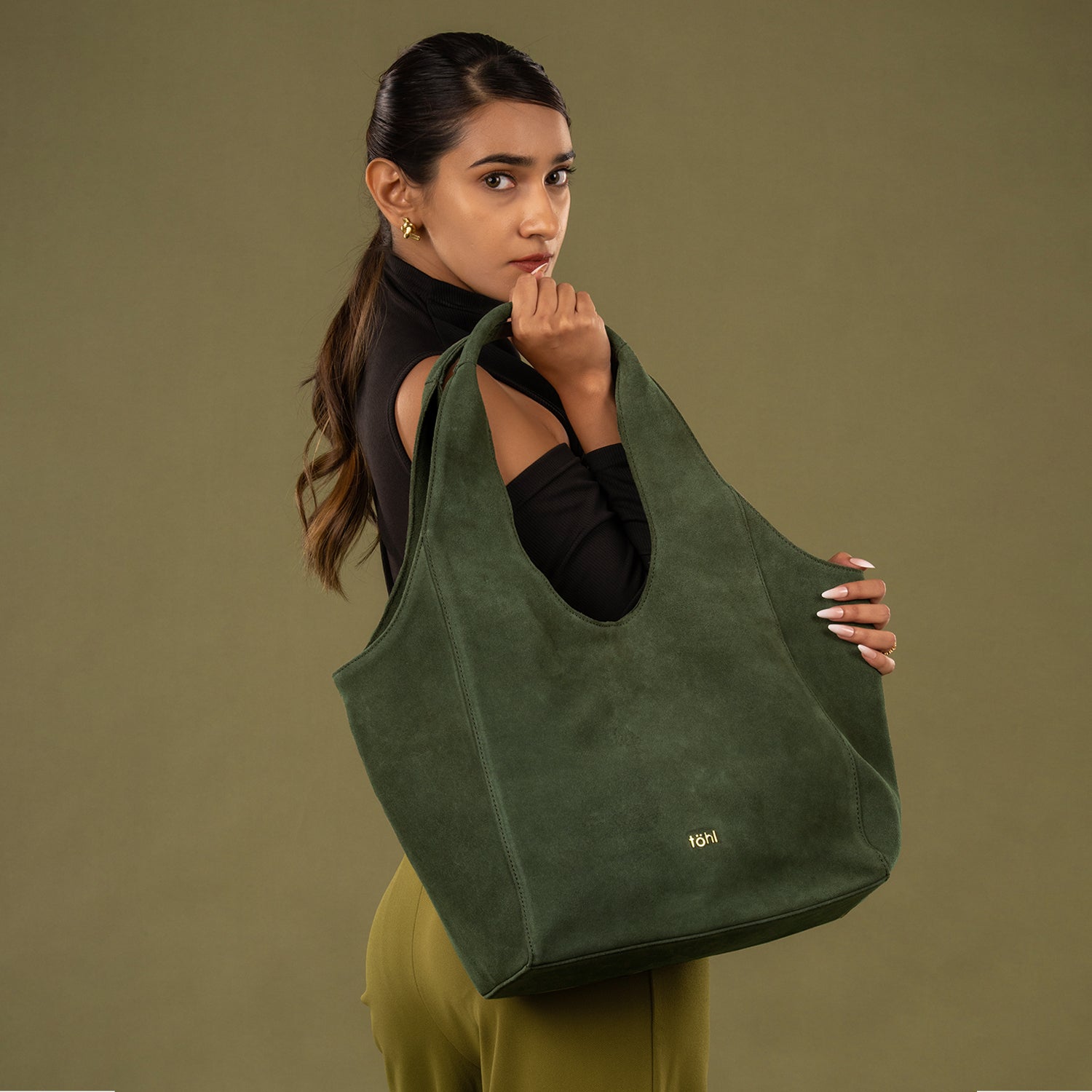 MANITOU WOMEN'S SHOULDER BAG - FOREST GREEN