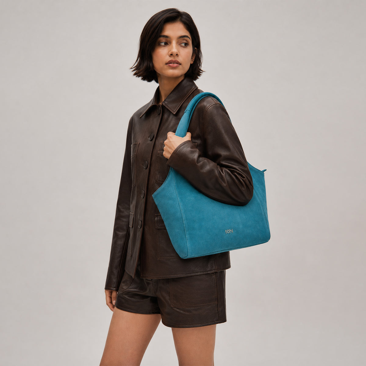 MANITOU WOMEN'S SHOULDER BAG MEDIUM - TURQUOISE