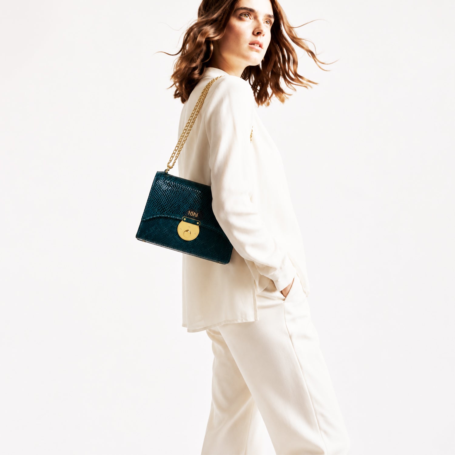 OPHIRA WOMEN'S CONVERTIBLE SLING AND SHOULDER BAG - TEAL