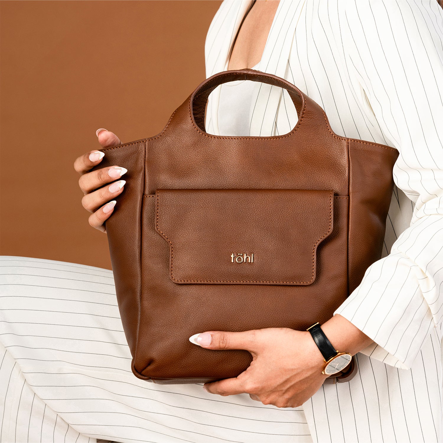 OPRAH WOMEN'S HANDBAG - TAN