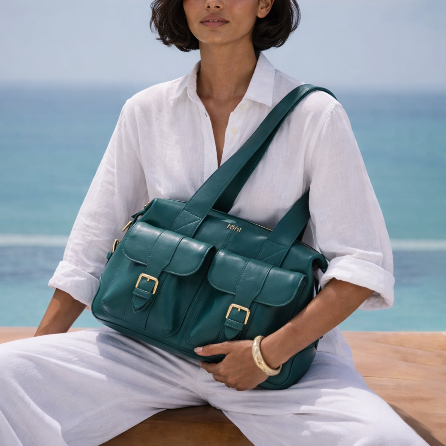 PEPYS WOMEN'S SHOULDER BAG - TEAL