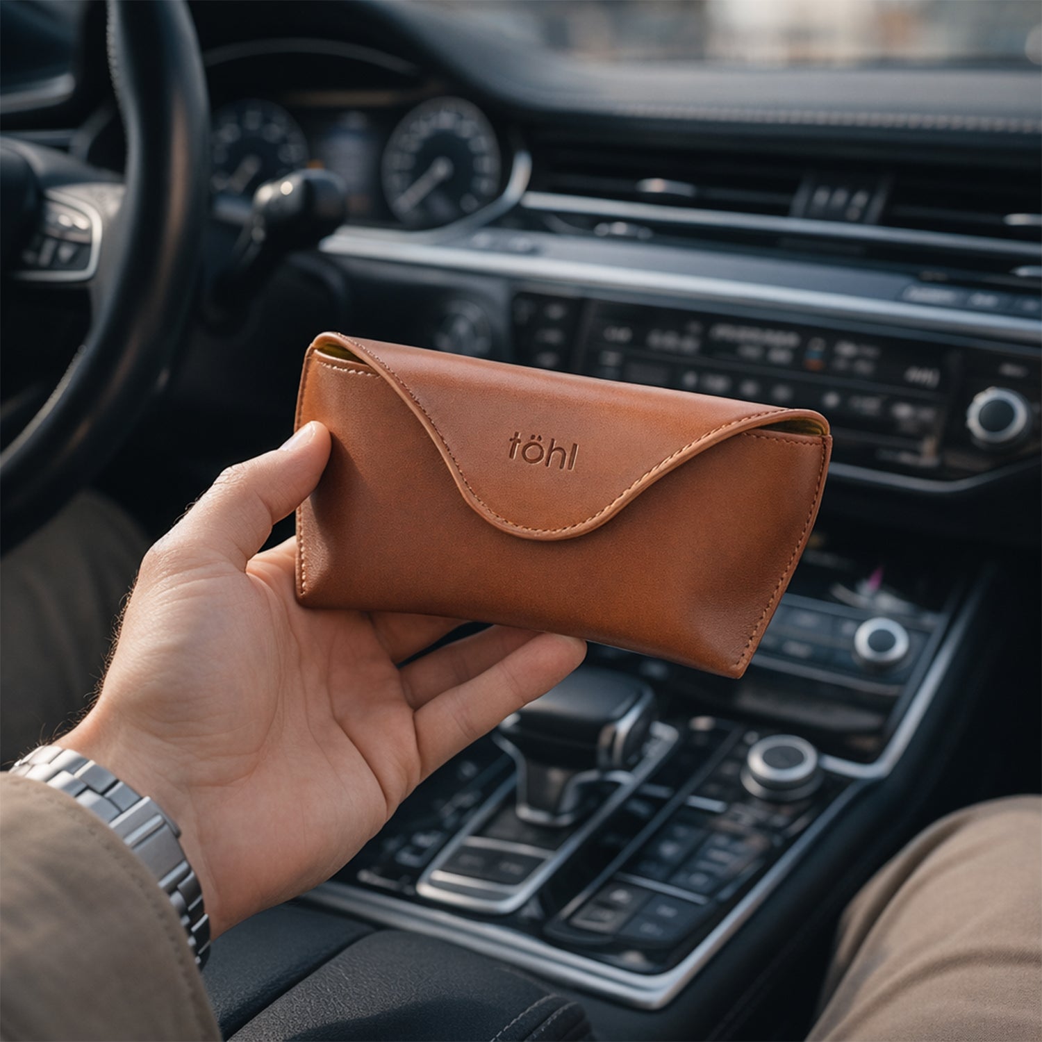 RIGA GLASSES COVER - VINTAGE TAN