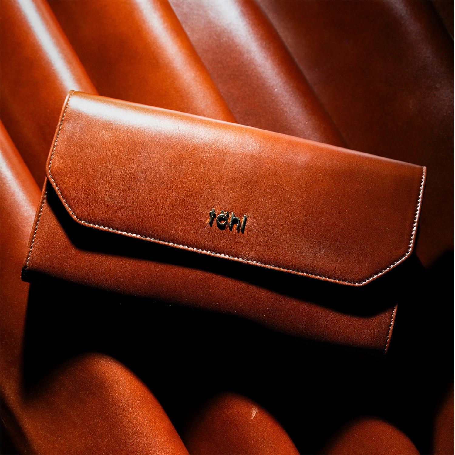 RISCA WOMEN'S CLUTCH - VINTAGE TAN