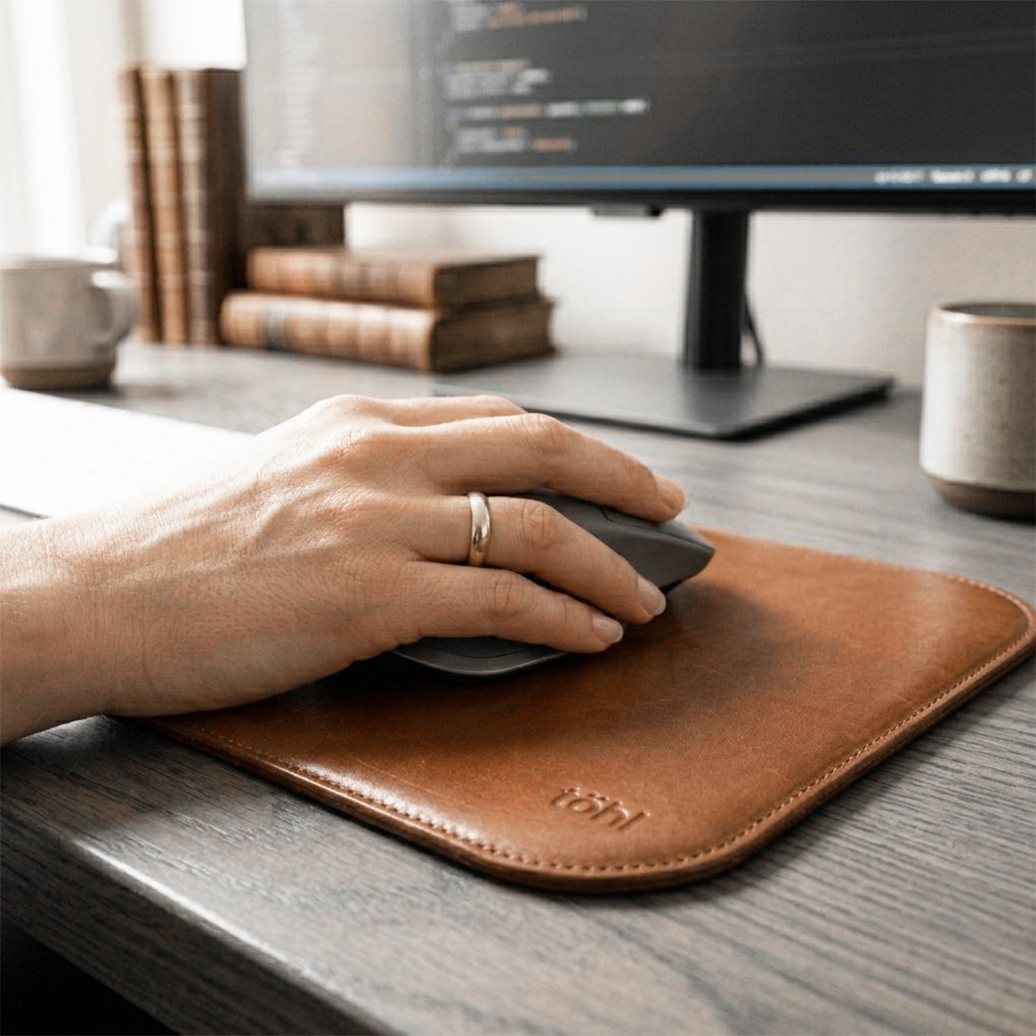 SOURIS DESK MOUSEPAD - VINTAGE TAN