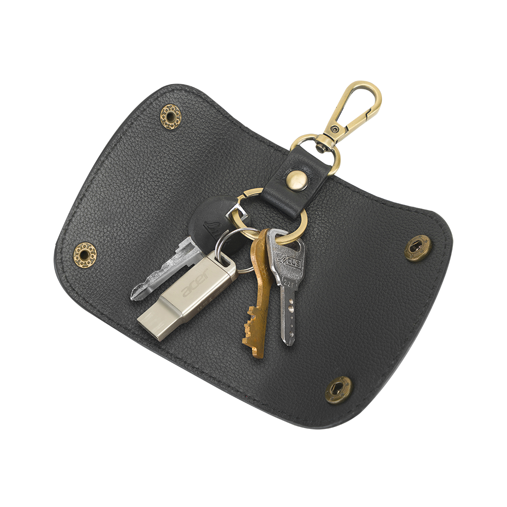 LUTON KEY HOLDER - CHARCOAL BLACK