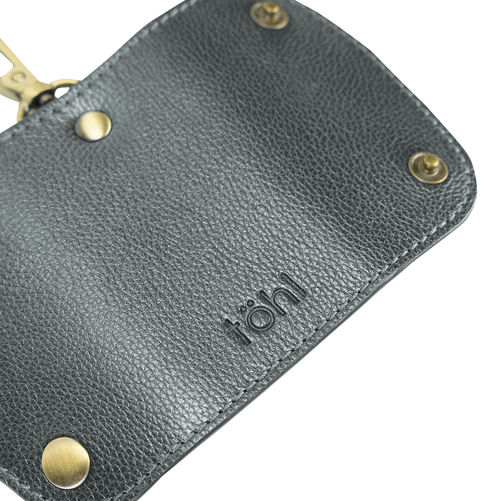 LUTON KEY HOLDER - METALLIC CARBON