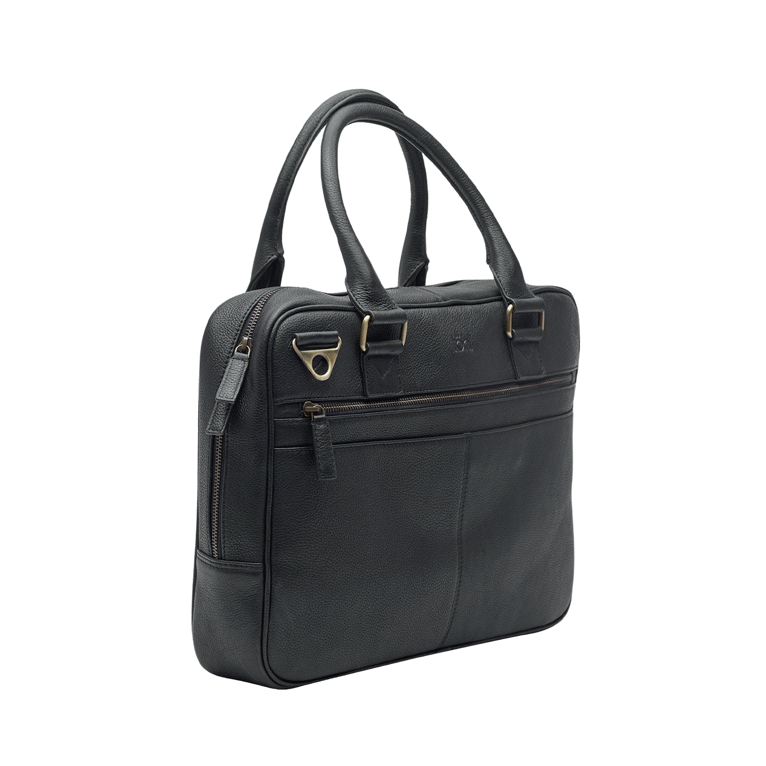 SANTI MEN'S LAPTOP BAG - CHARCOAL BLACK