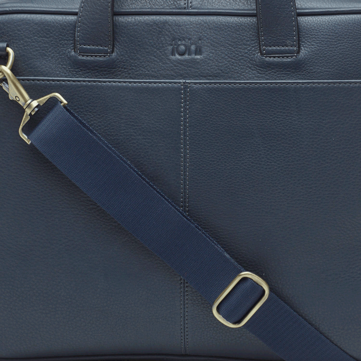 BONAZZI MEN'S LAPTOP BAG - NAVY