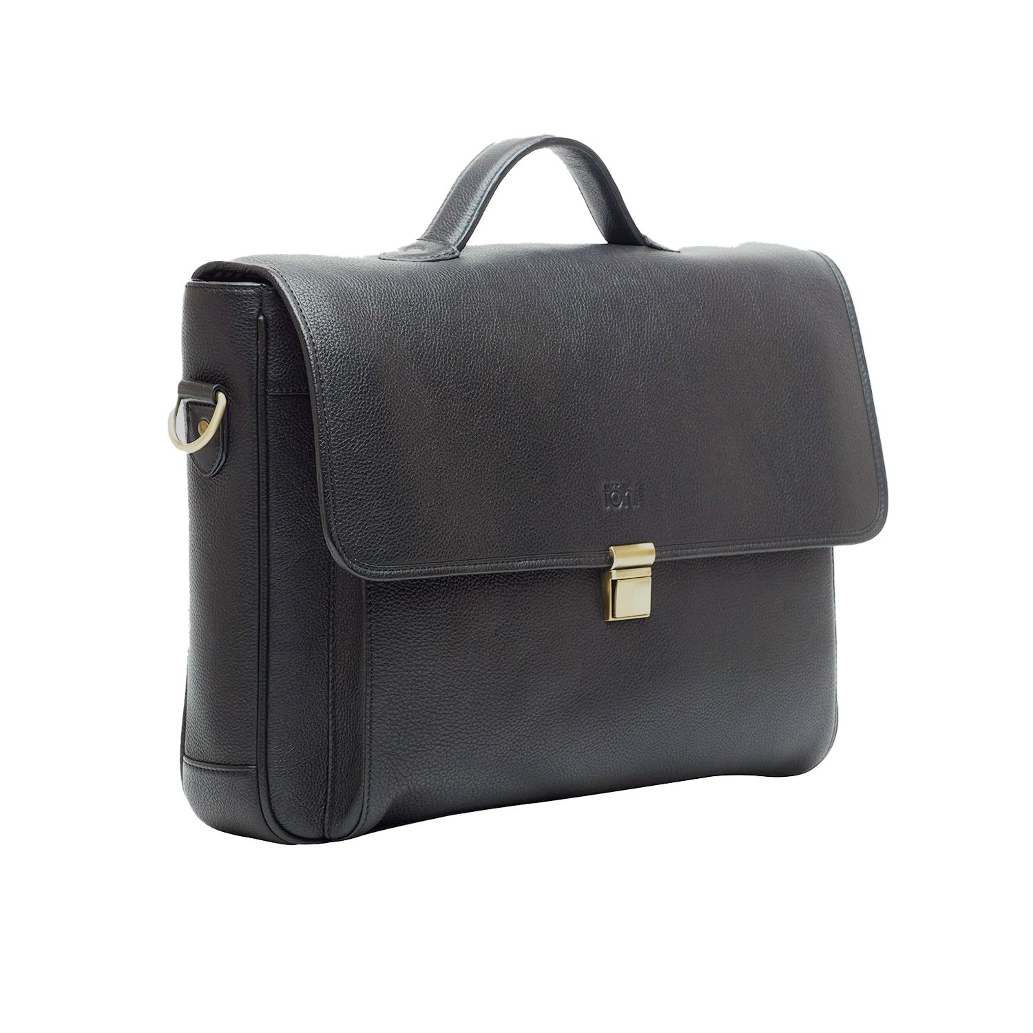 VARONA MEN'S VALISE & SATCHEL - CHARCOAL BLACK