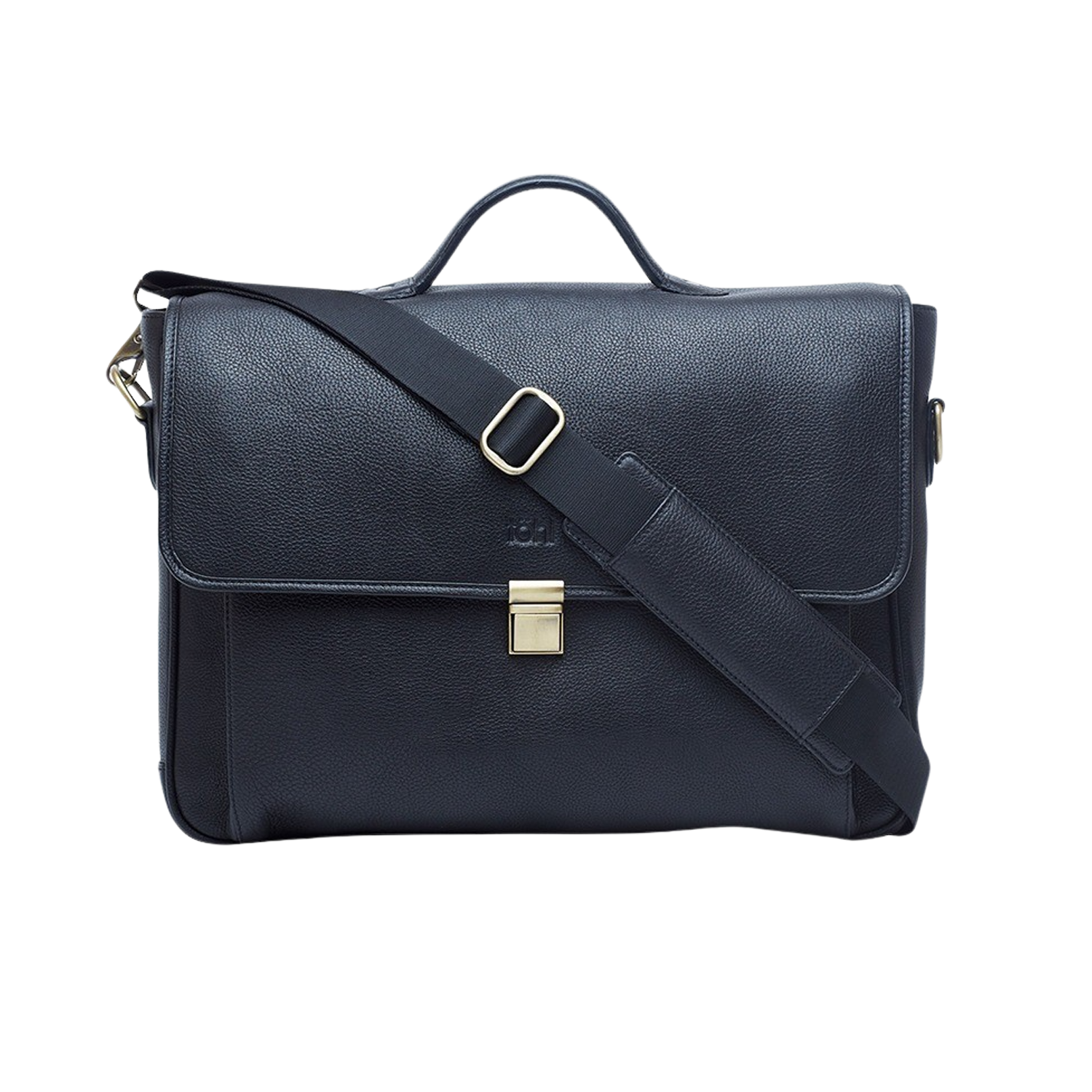VARONA MEN'S VALISE & SATCHEL - CHARCOAL BLACK