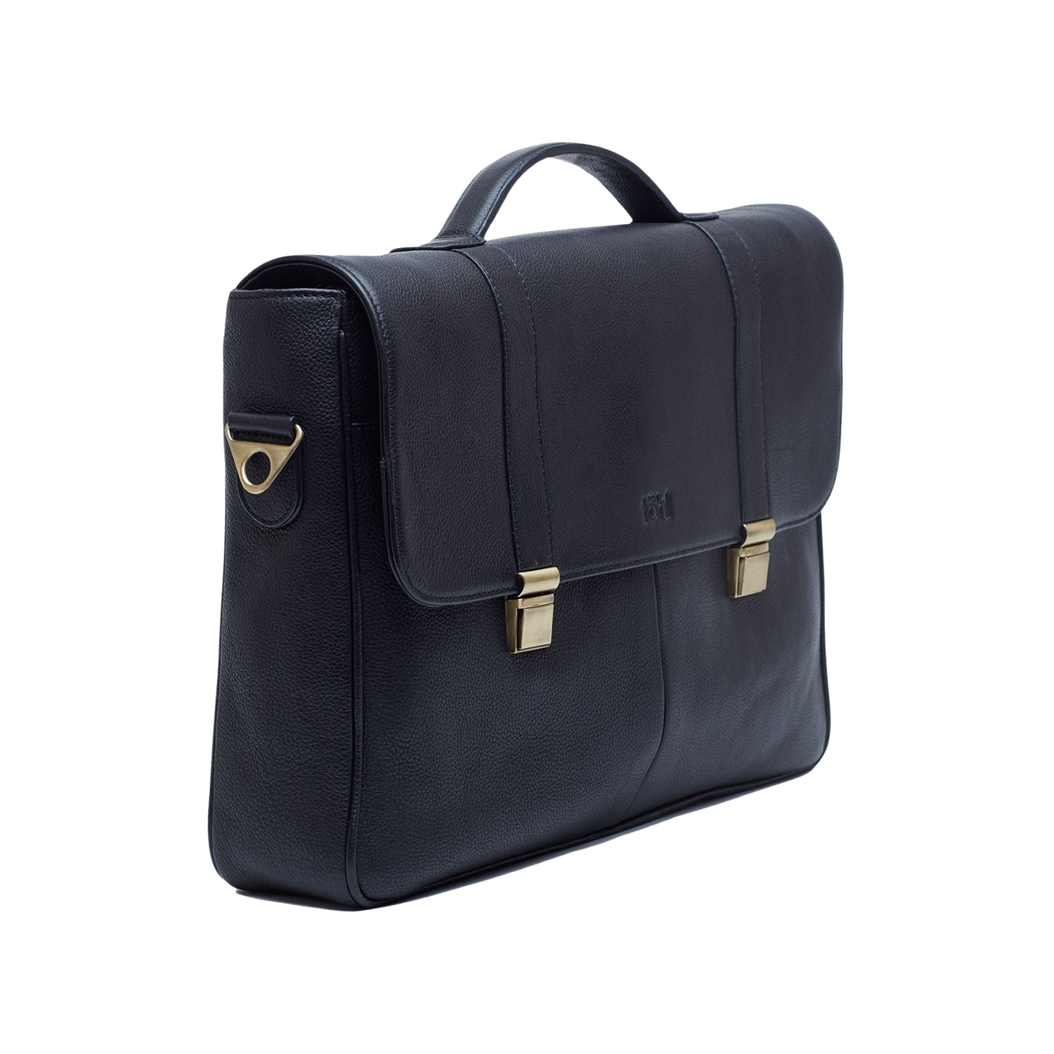 CUNEO MEN'S VALISE & SATCHEL - CHARCOAL BLACK