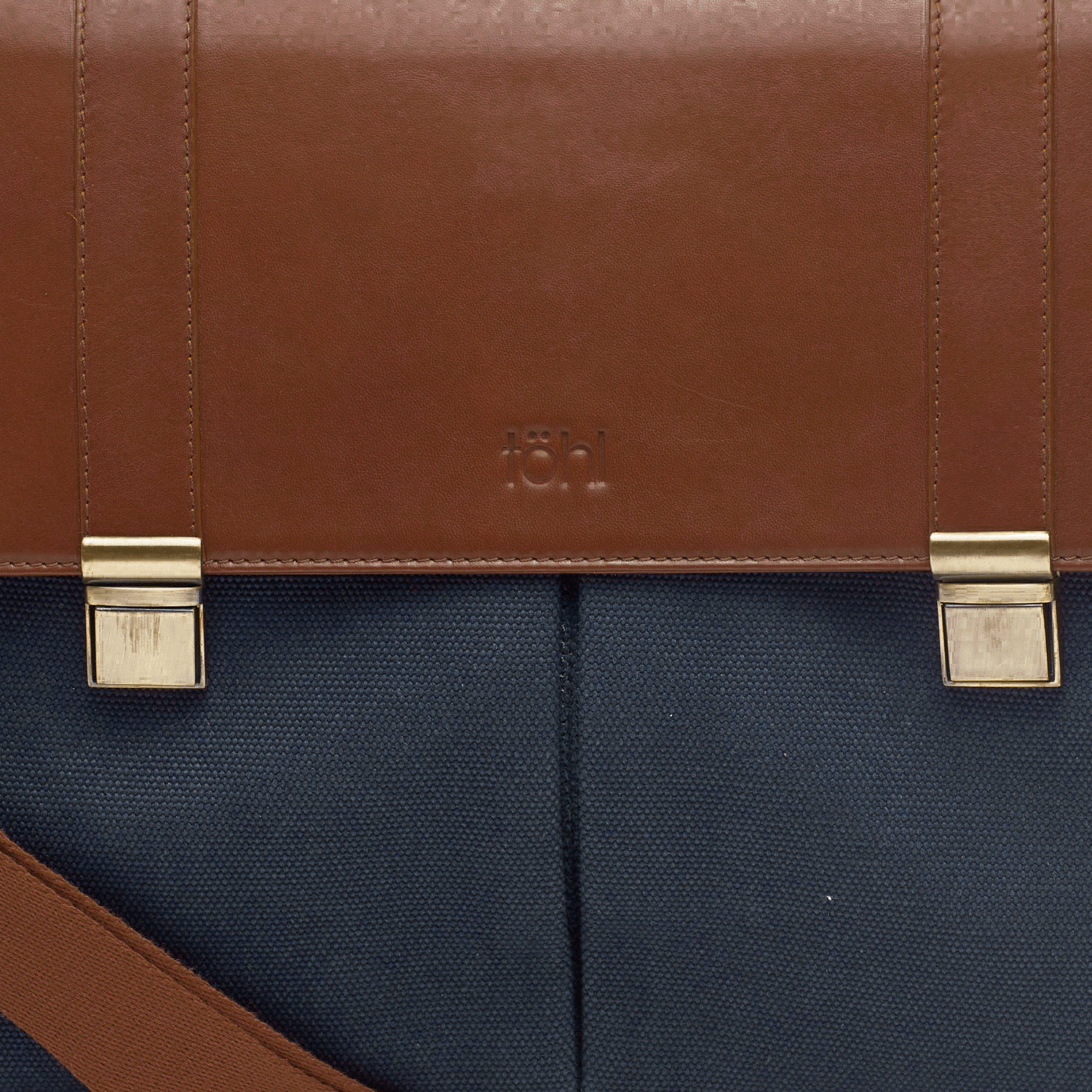 LECCO MEN'S VALISE & SATCHEL - NAVY