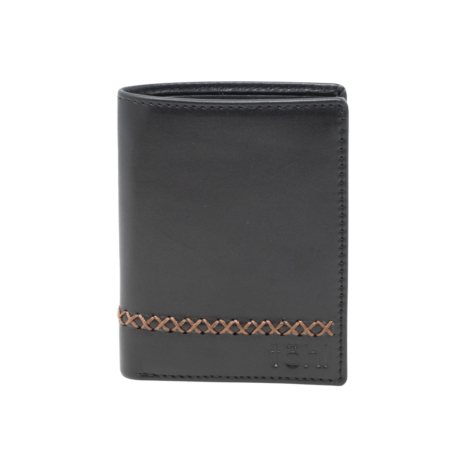 AIDEN MEN'S WALLET - TAN, CHARCOAL BLACK
