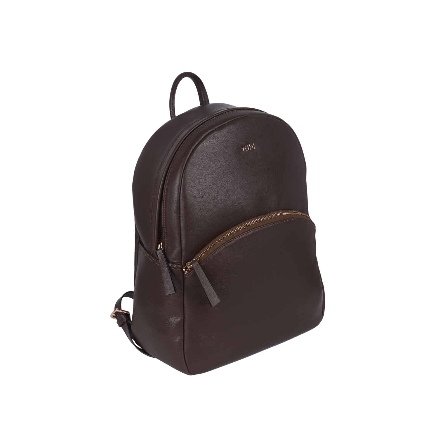 CHENA WOMEN'S ZIP THROUGH BACKPACK - COFFEE
