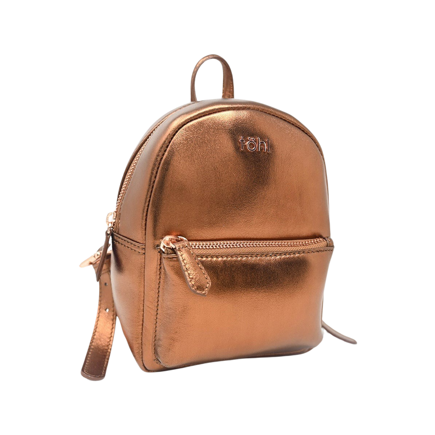 NEVERN WOMEN'S BACKPACK - METALLIC CHOCO