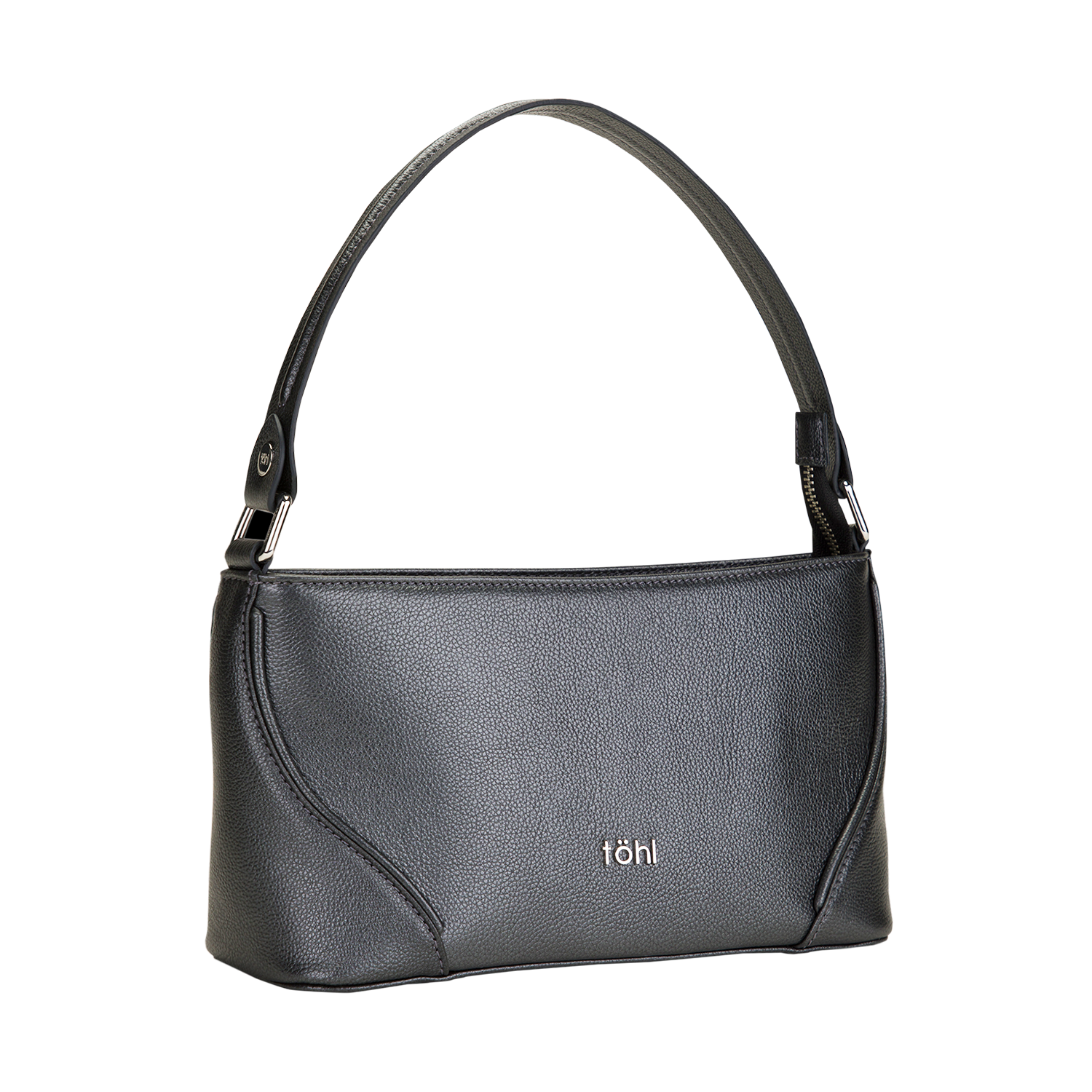 நிக்கோல் பெண்கள் தோள்பட்டை பக்கெட் - உலோக கார்பன்