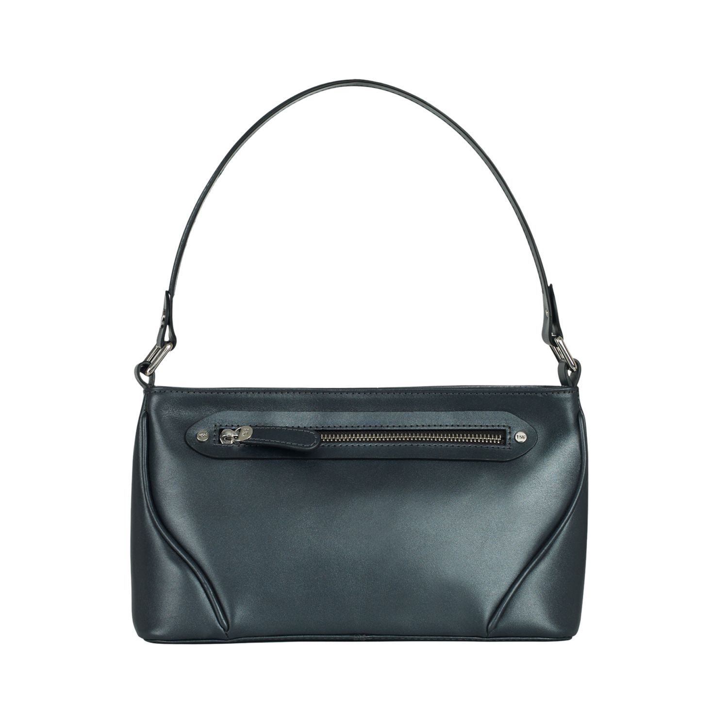 NICOLE WOMEN'S SHOULDER BAGUETTE - METALLIC CARBON