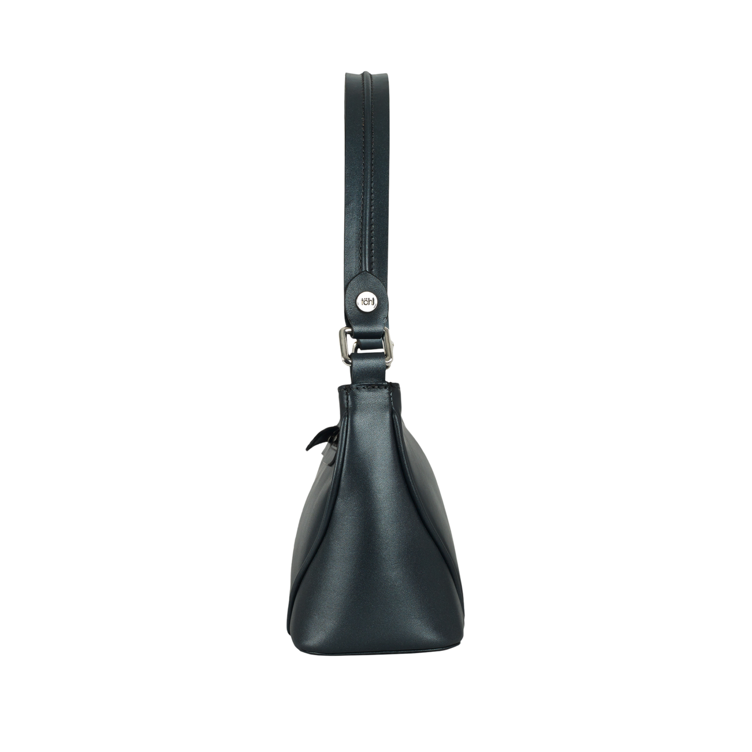 NICOLE WOMEN'S SHOULDER BAGUETTE - METALLIC CARBON