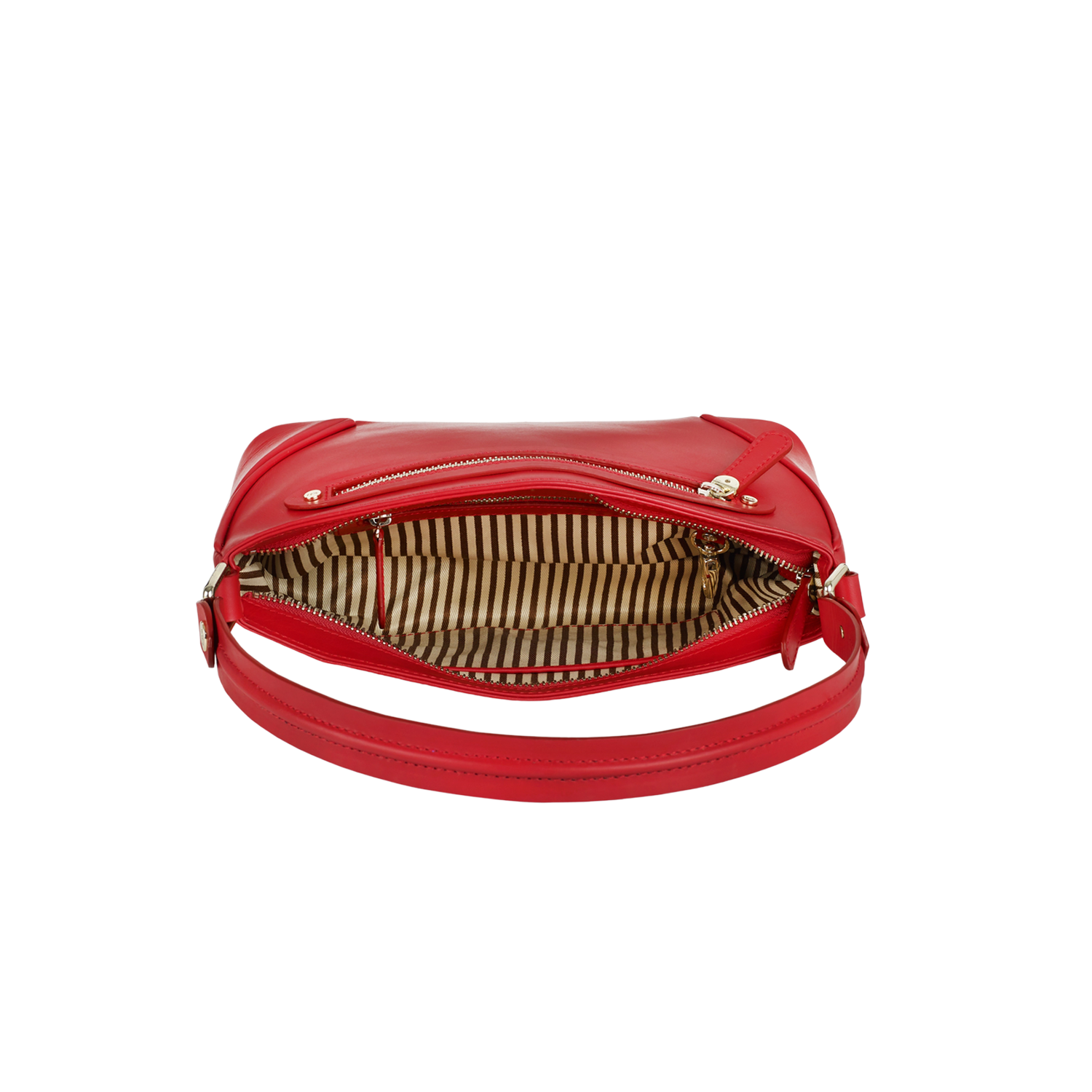 NICOLE WOMEN'S SHOULDER BAGUETTE - SPICE RED