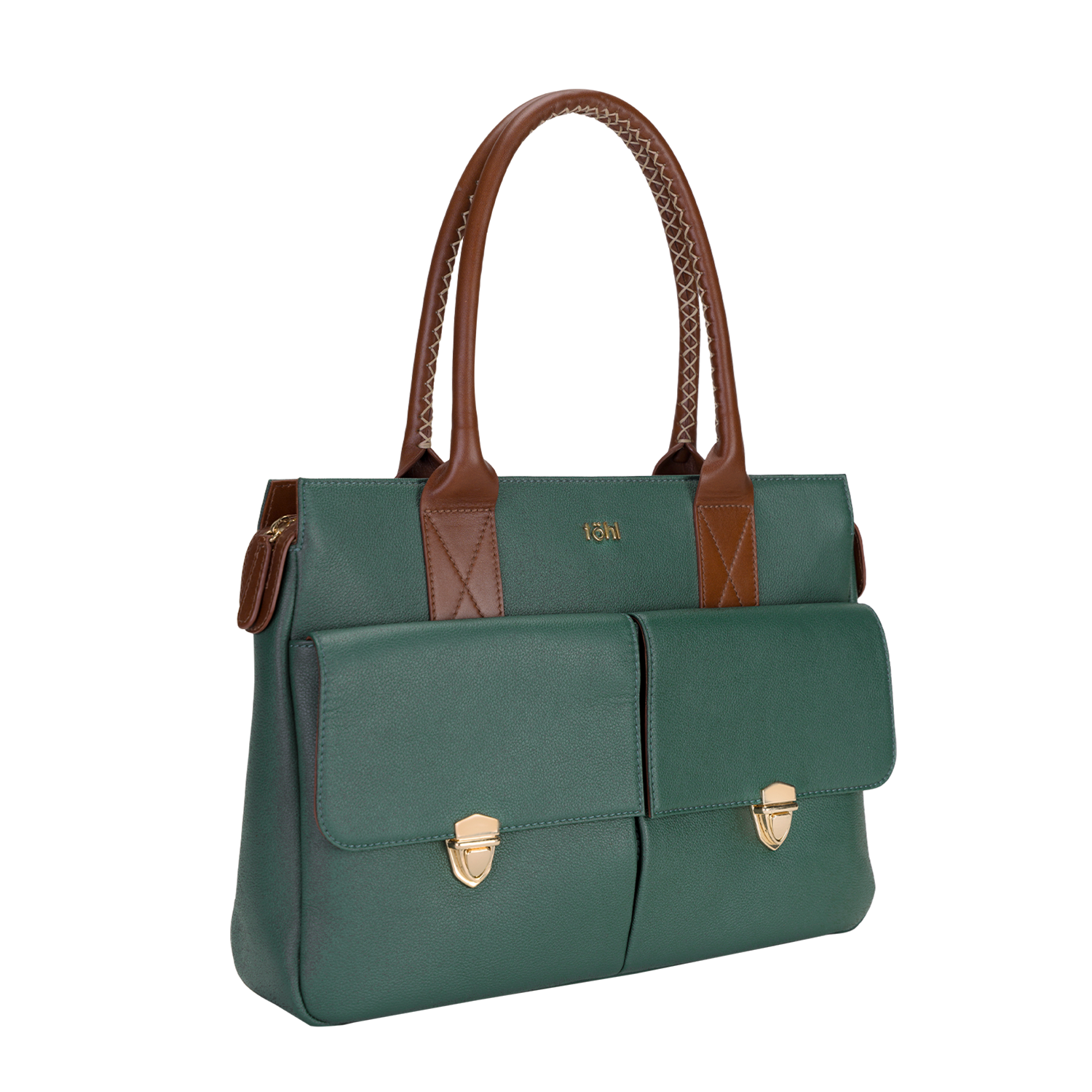 GALWAY WOMEN'S VALISE & SATCHEL - FOREST GREEN