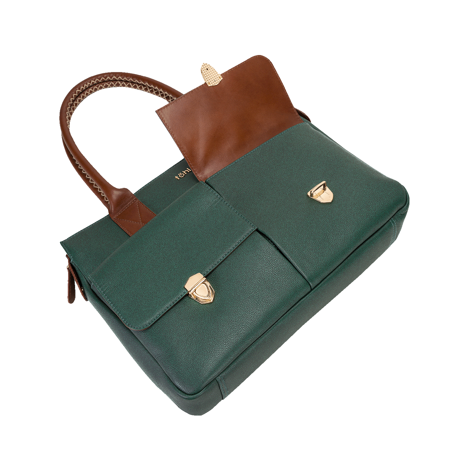 GALWAY WOMEN'S VALISE & SATCHEL - FOREST GREEN