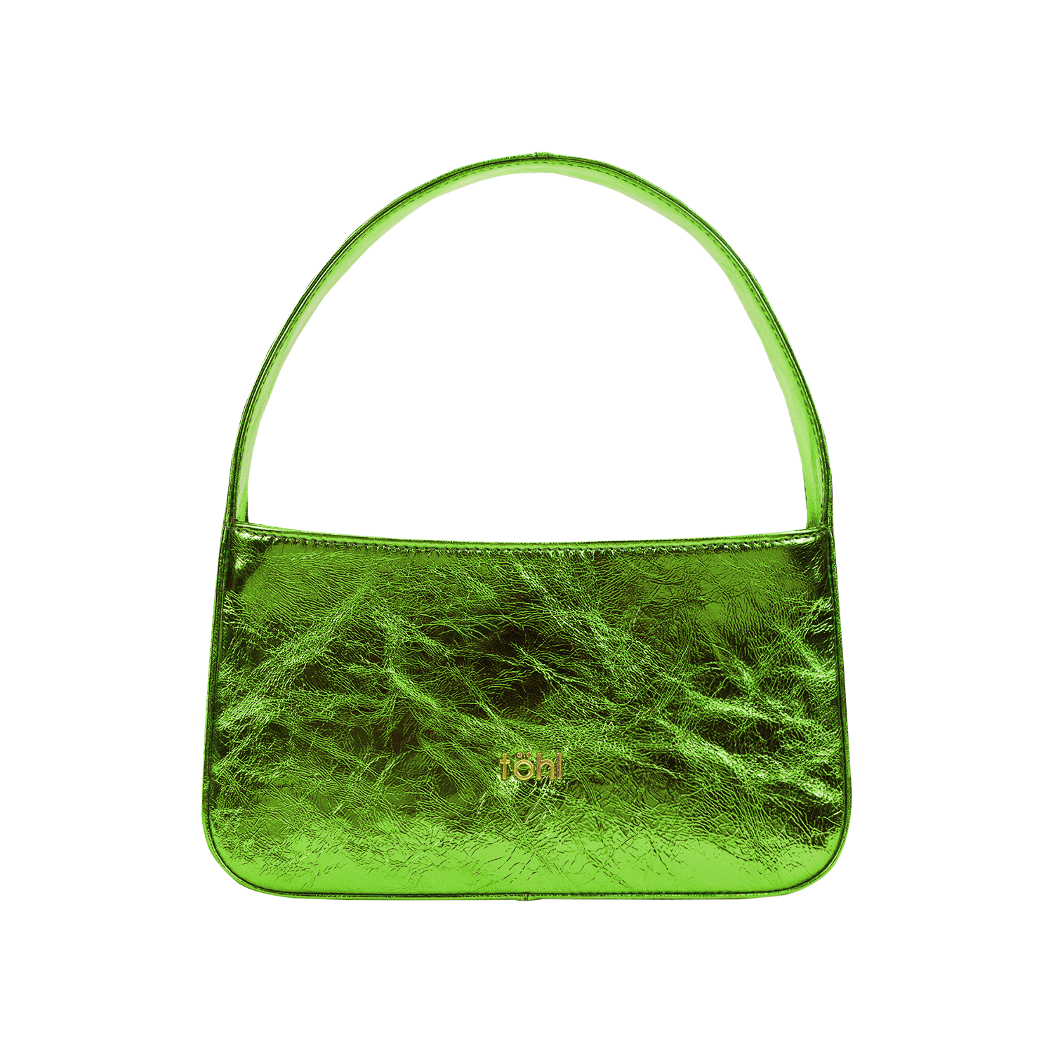 GLITCH WOMEN'S MINI HANDBAG - GLOSSY FLUORESCENT GREEN