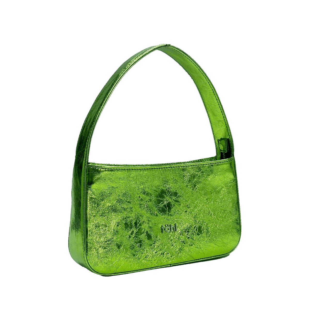 GLITCH WOMEN'S MINI HANDBAG - GLOSSY FLUORESCENT GREEN