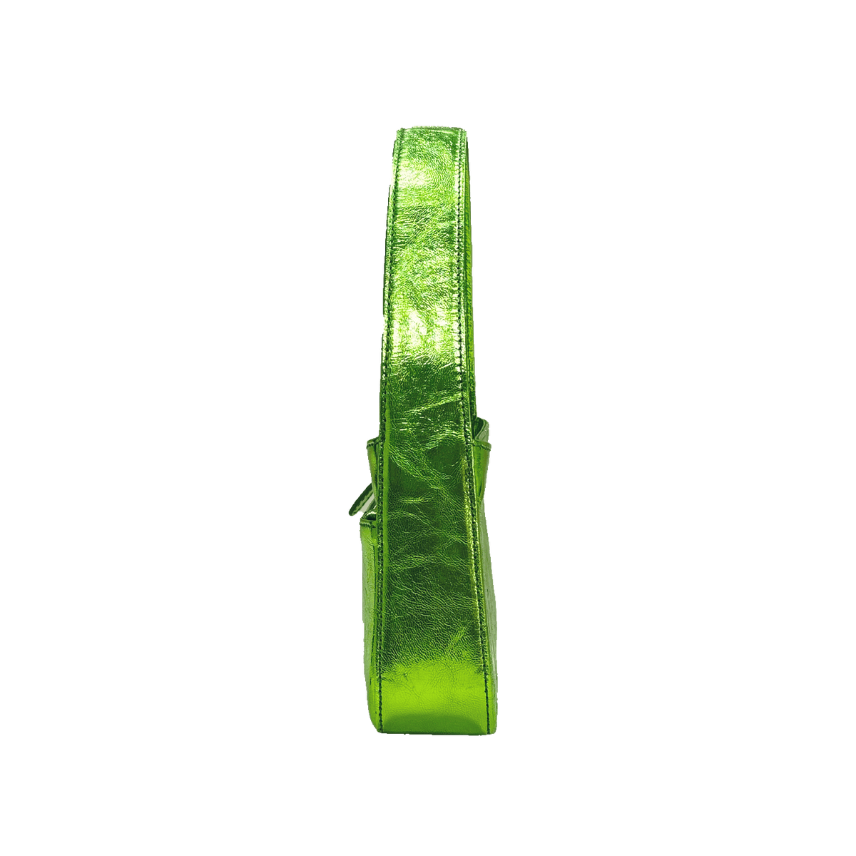 GLITCH WOMEN'S MINI HANDBAG - GLOSSY FLUORESCENT GREEN