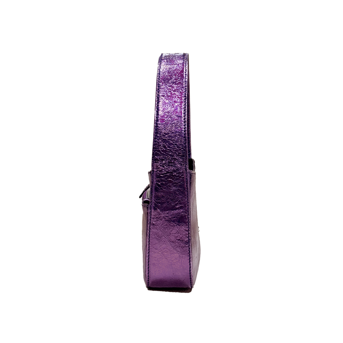 GLITCH WOMEN'S MINI HANDBAG - GLOSSY FLUORESCENT VIOLET