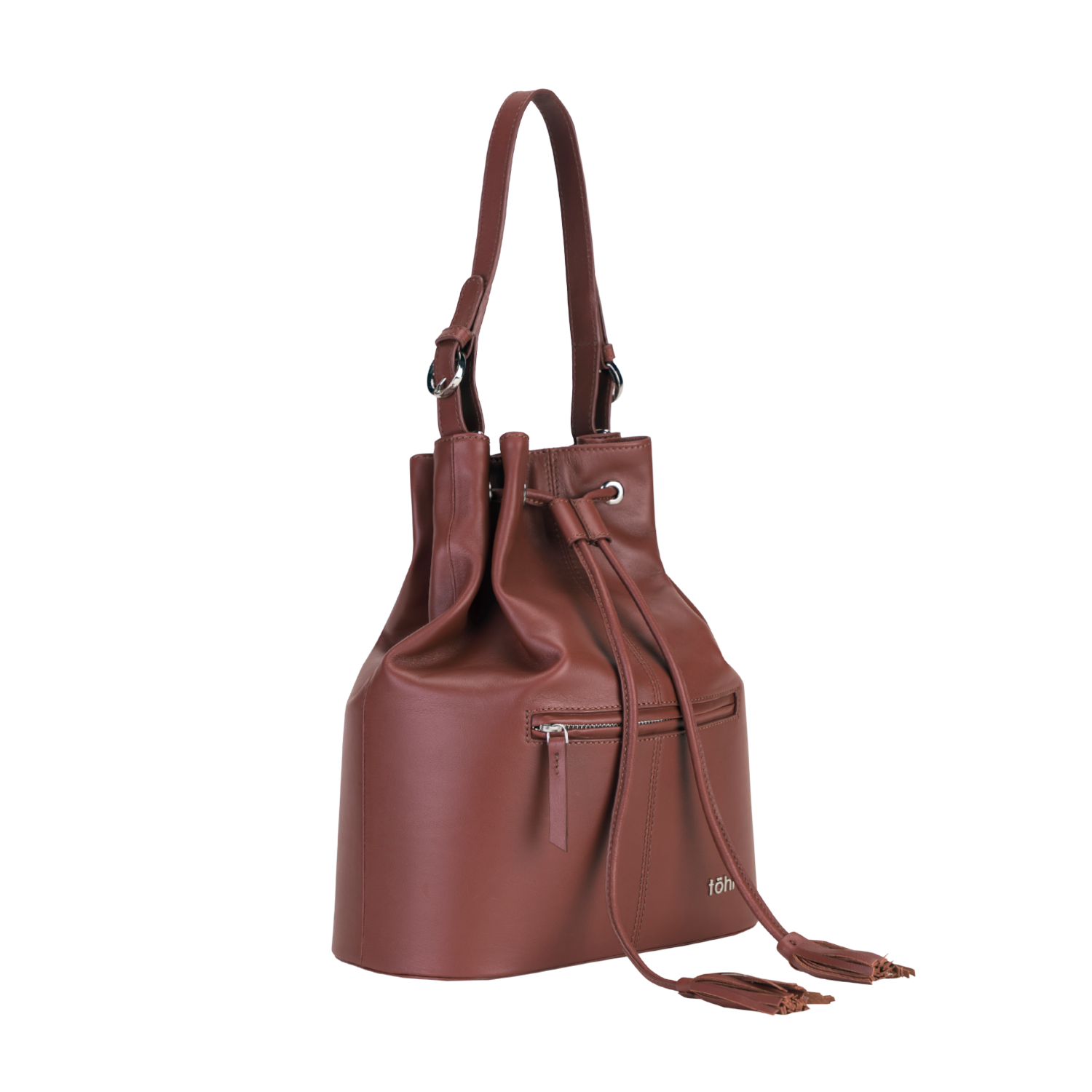 NUSA WOMEN'S BUCKET AND CROSSBODY BAG - CHOCO