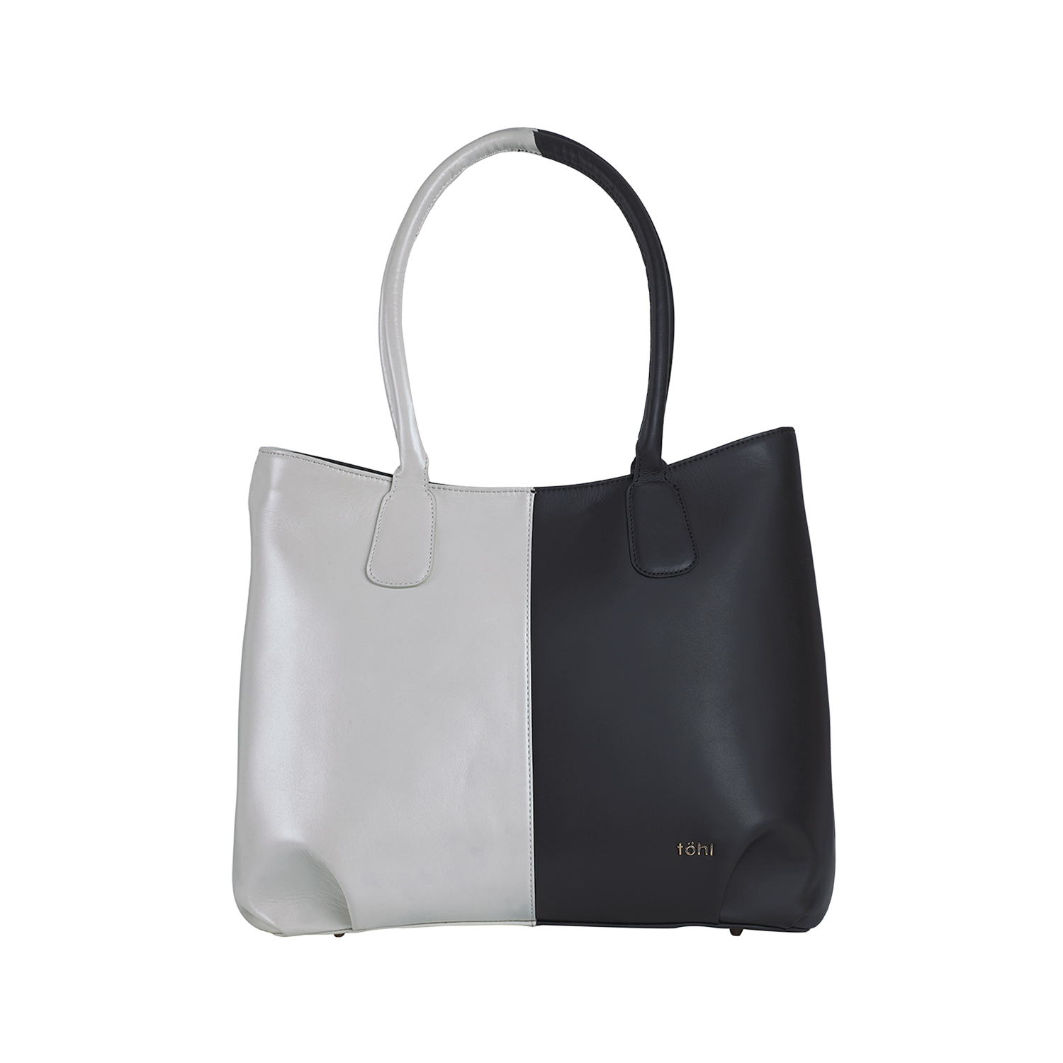 MATIRA WOMEN'S MAXI TOTE BAG - PEARL WEISS, CHARCOAL BLACK