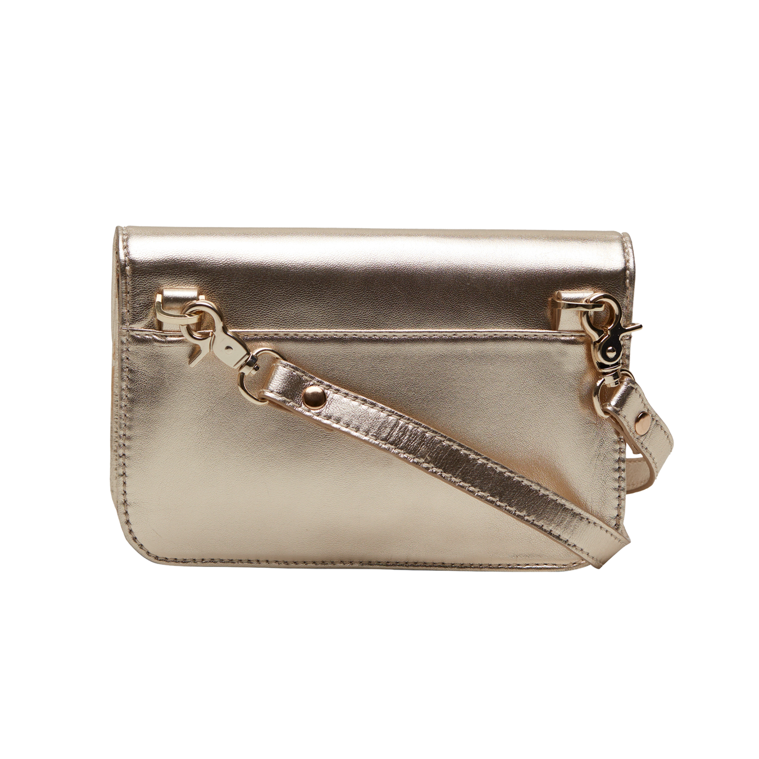ASTOR WOMEN'S FLAPOVER BAG - GOLD