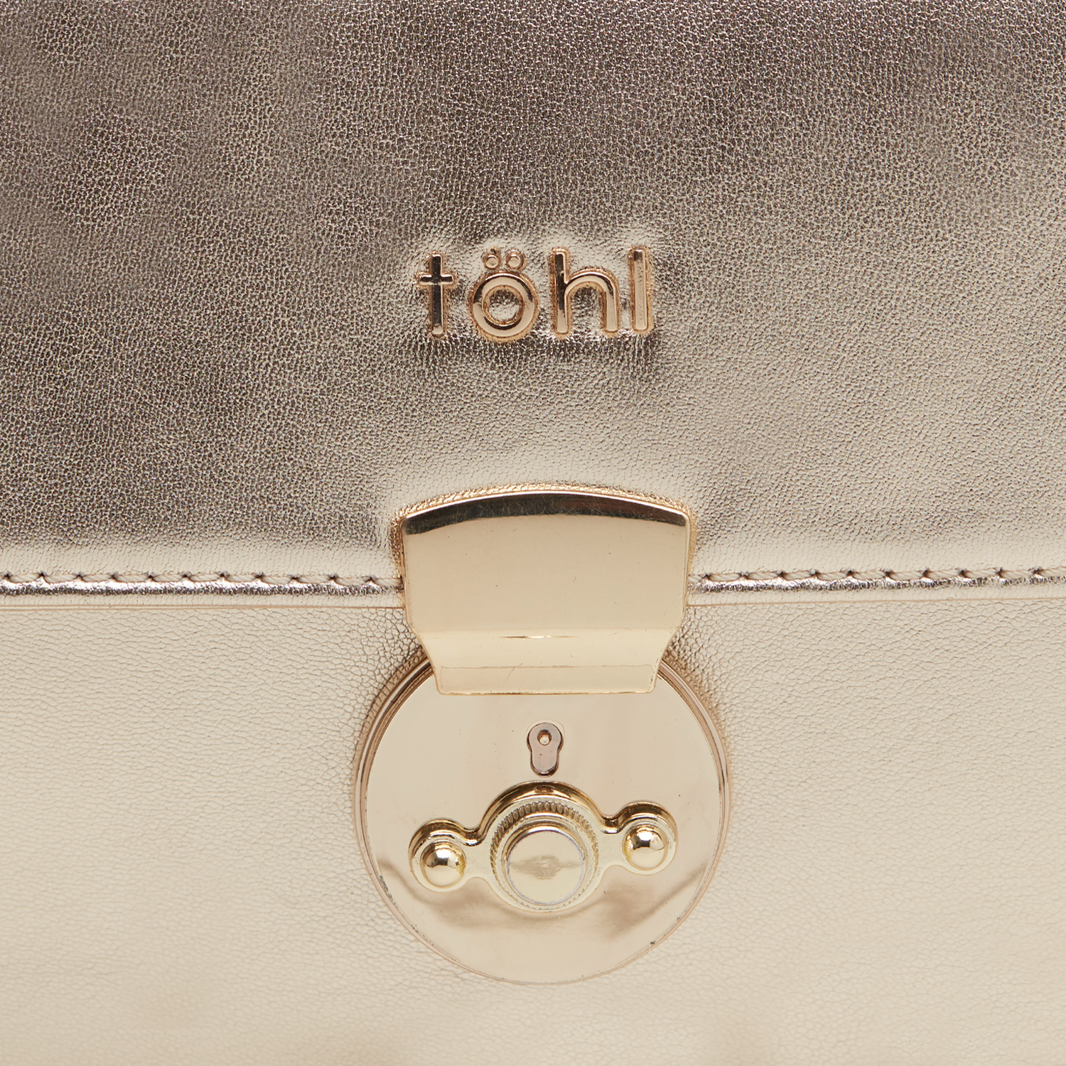 ASTOR WOMEN'S FLAPOVER BAG - GOLD