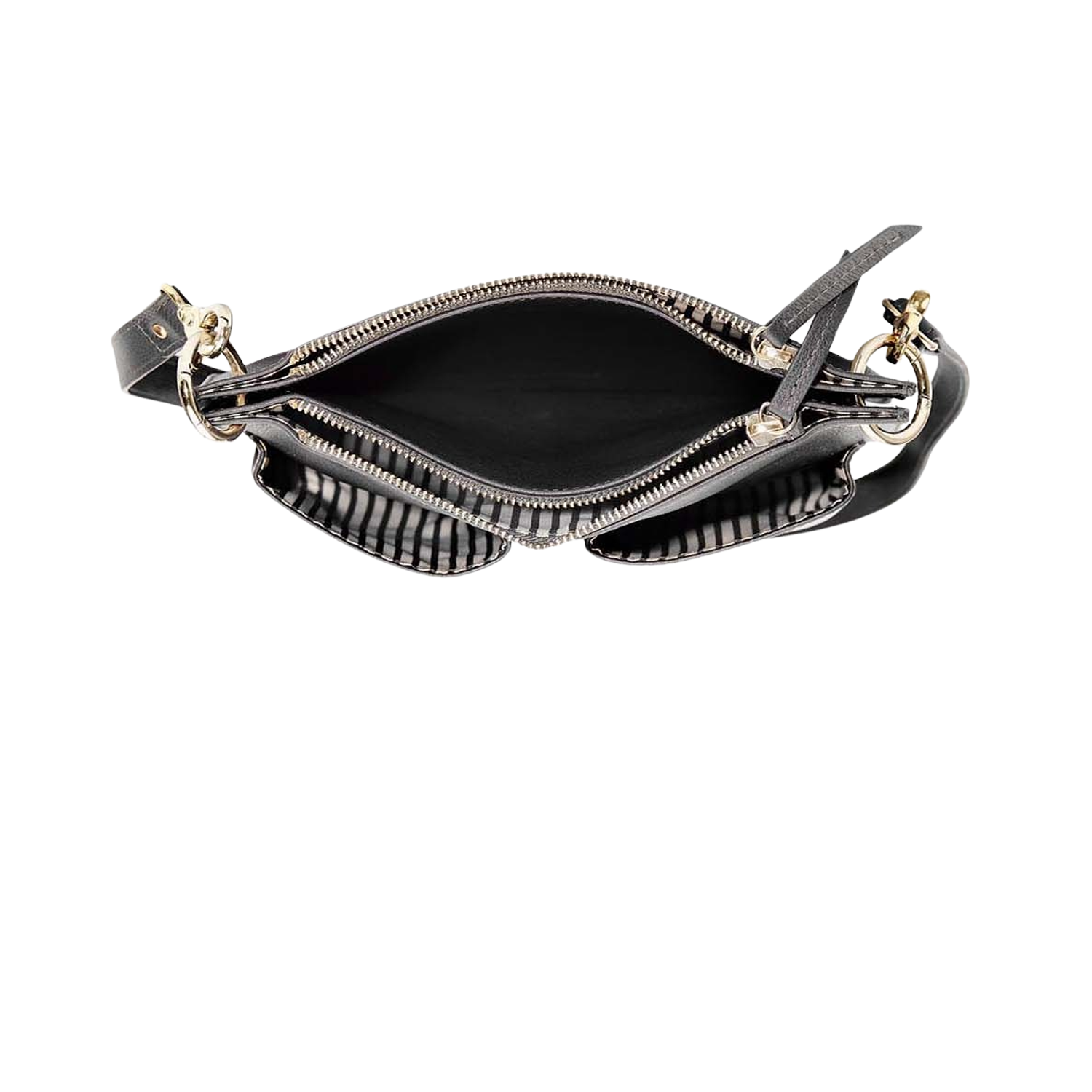 LENZEIN WOMEN'S SLING & CROSSBODY BAG - CHARCOAL BLACK
