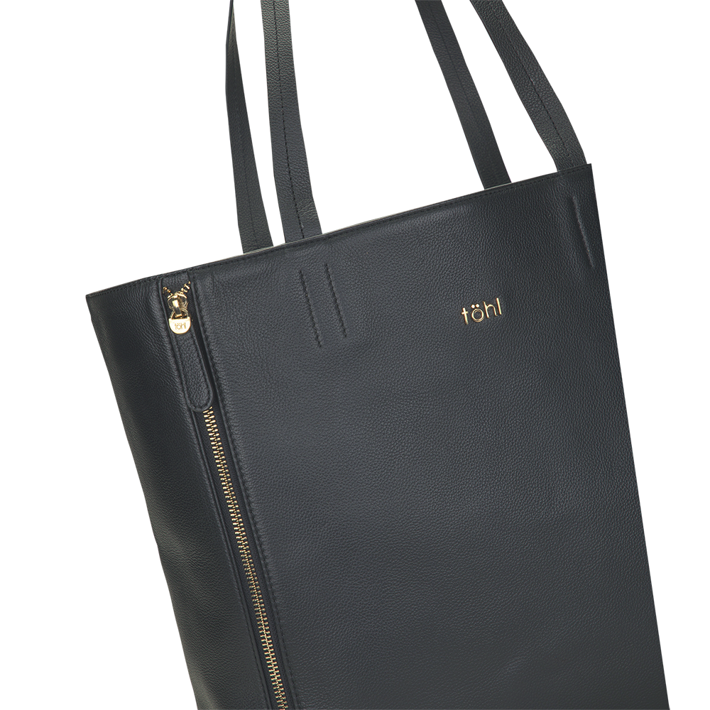 RIVINGTON WOMEN'S TOTE BAG - CHARCOAL BLACK