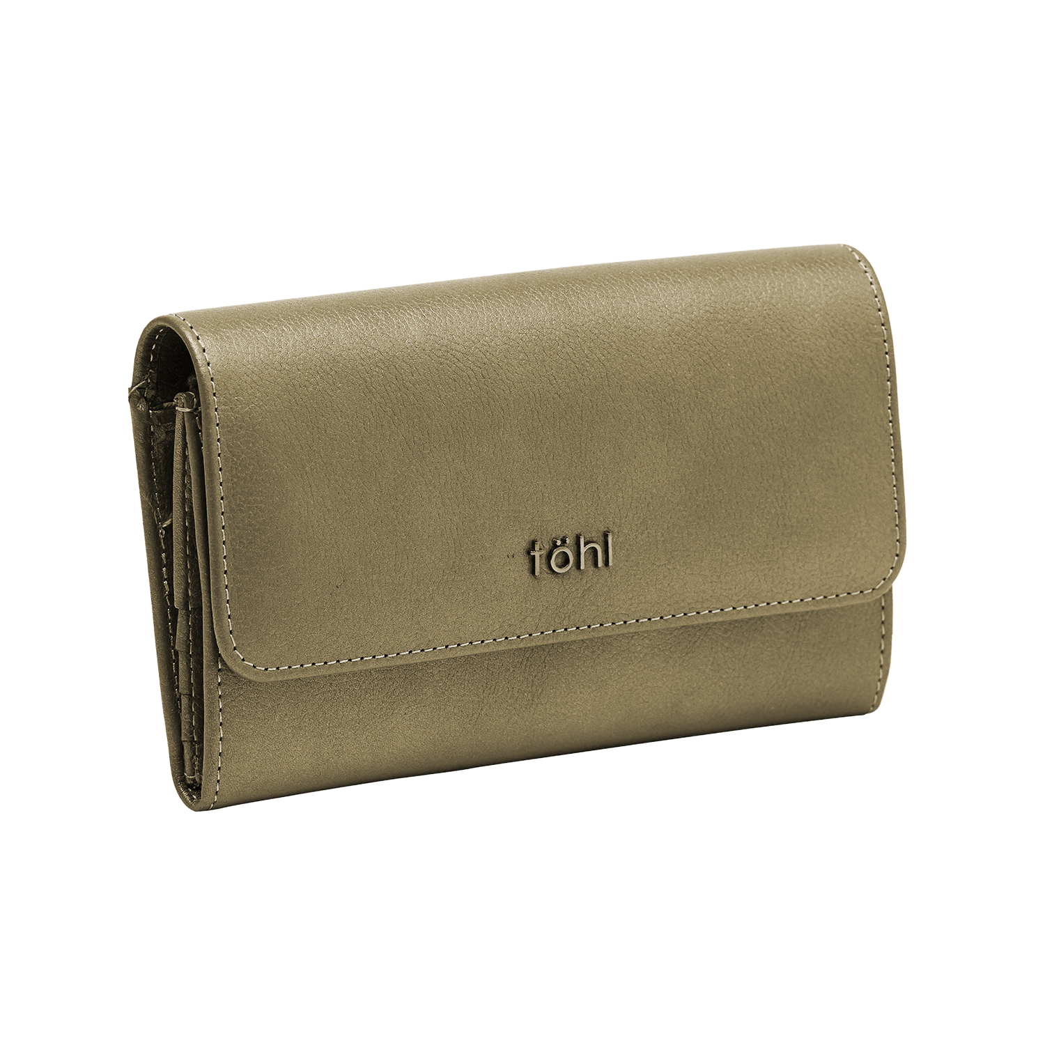 ALLEN WOMEN'S FLAPOVER WALLET - METALLIC COPPER